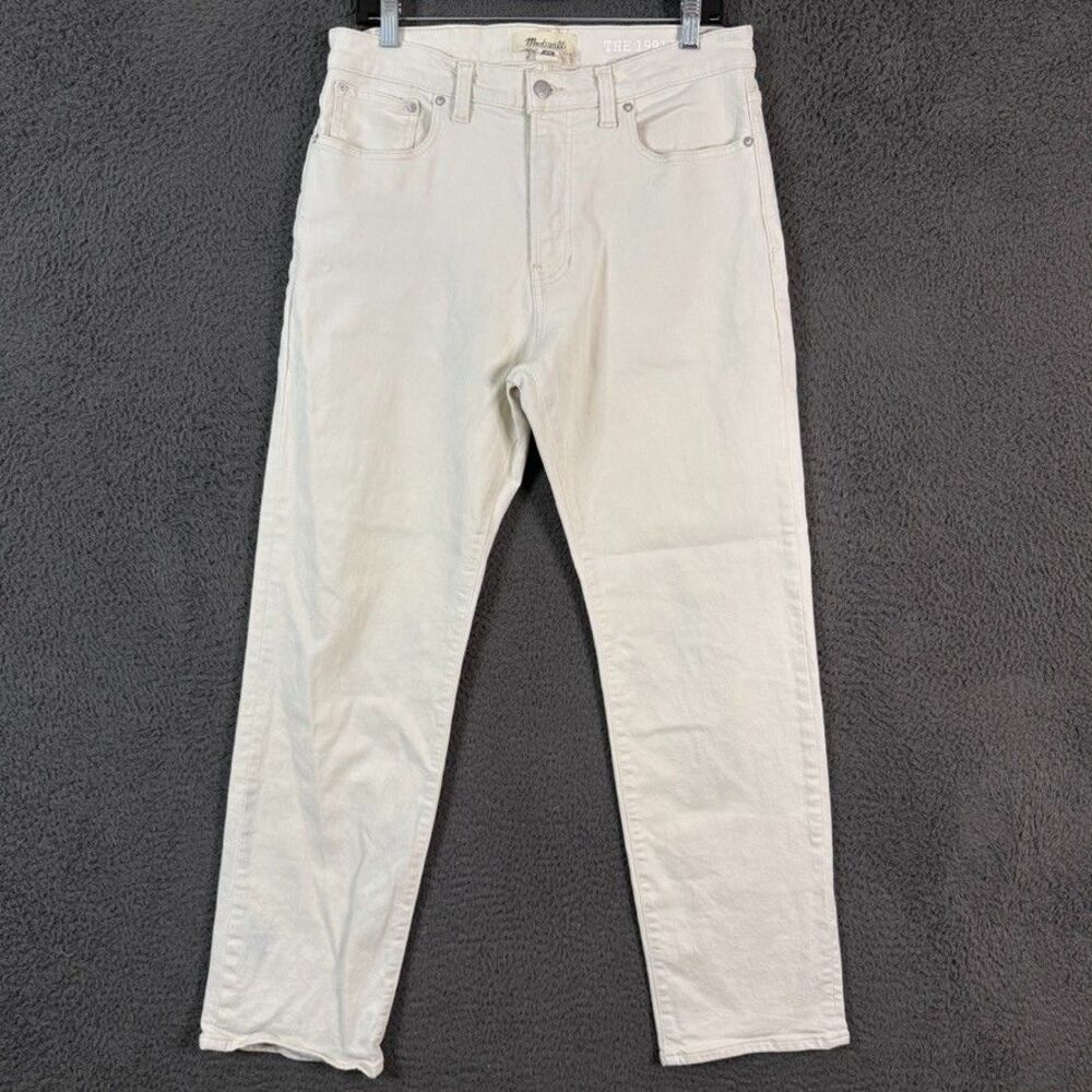 Madewell Jeans Mens 32x30 Beige 1991 Straight Fit Stretch Denim Pants Casual
